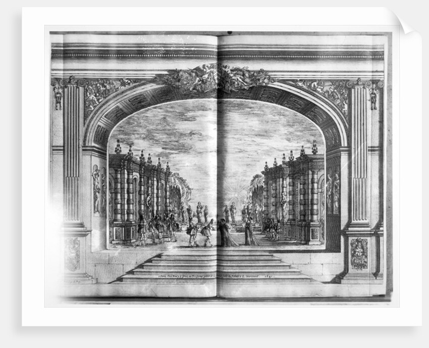 Scene from 'Mirame' possibly by Cardinal Richelieu 1641 by French School