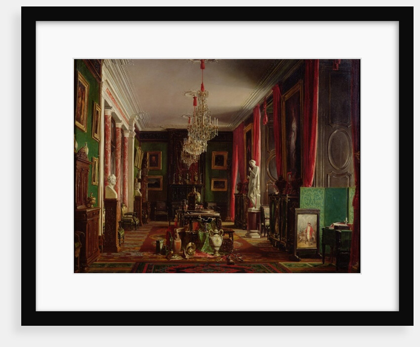 Interior of the Office of Alfred Emilien Count of Nieuwerkerke, Director General of the Imperial Museums, at the Louvre, 1859 by Charles Giraud
