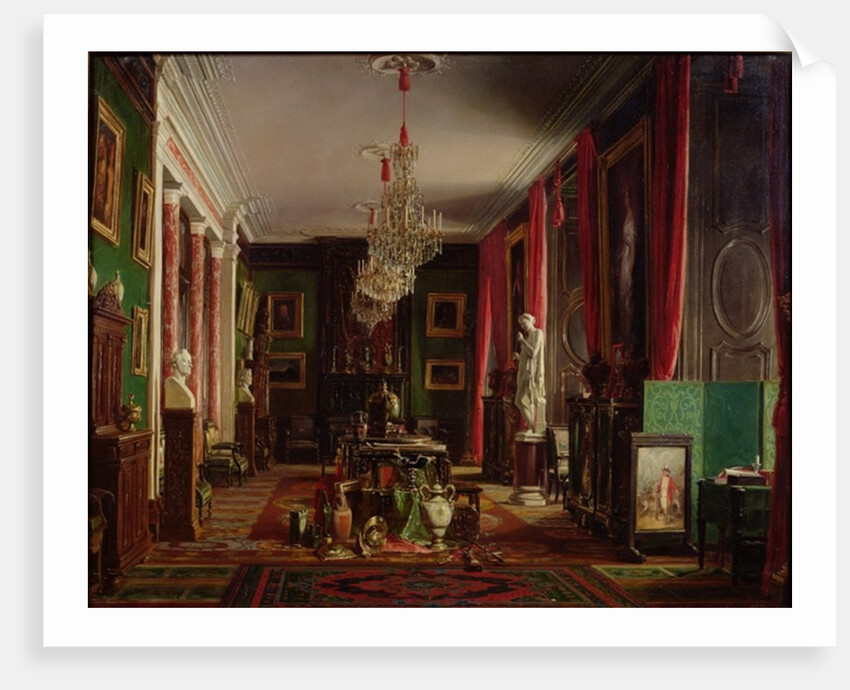 Interior of the Office of Alfred Emilien Count of Nieuwerkerke, Director General of the Imperial Museums, at the Louvre, 1859 by Charles Giraud