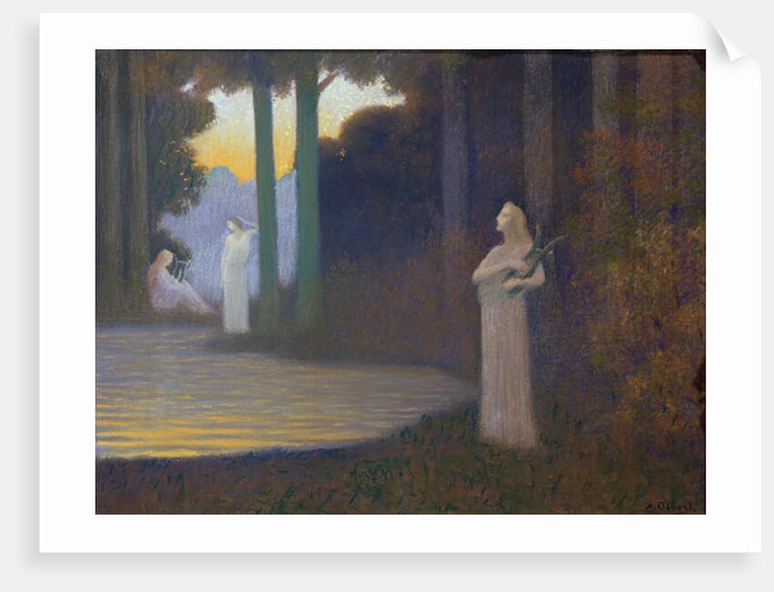 Lyricism in the Forest, 1910 by Alphonse Osbert