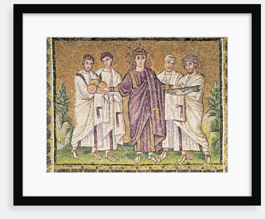 Multiplication of the Bread and Fishes by Byzantine School