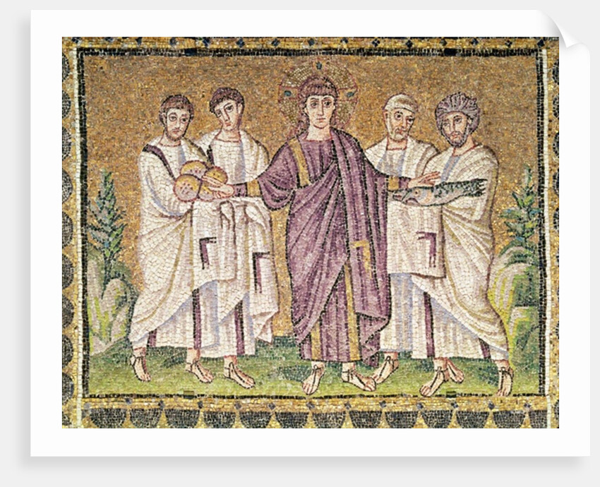 Multiplication of the Bread and Fishes by Byzantine School