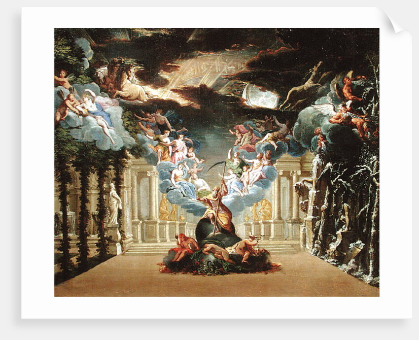 Set design for 'Atys' by Jean-Baptiste Lully by French School