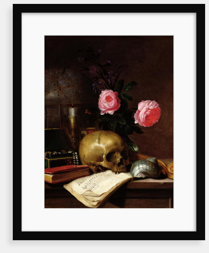 Still Life with a Skull by Letellier Letellier