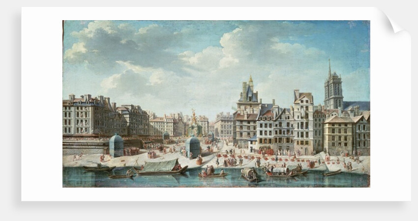 The Place de Greve, Paris by Nicolas Raguenet