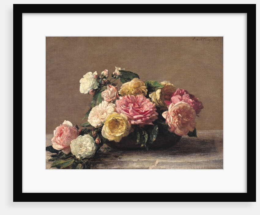 Roses in a Dish, 1882 by Ignace Henri Jean Fantin-Latour