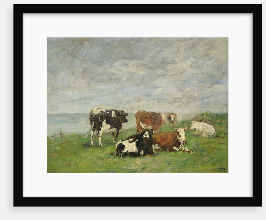 Pasture at the Seaside, c.1880-85 by Eugene Louis Boudin
