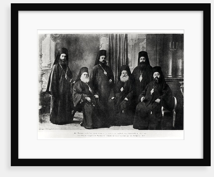 Bulgarian Bishops of Macedonia chased away from their diocese by Serbs, 1913 by French Photographer
