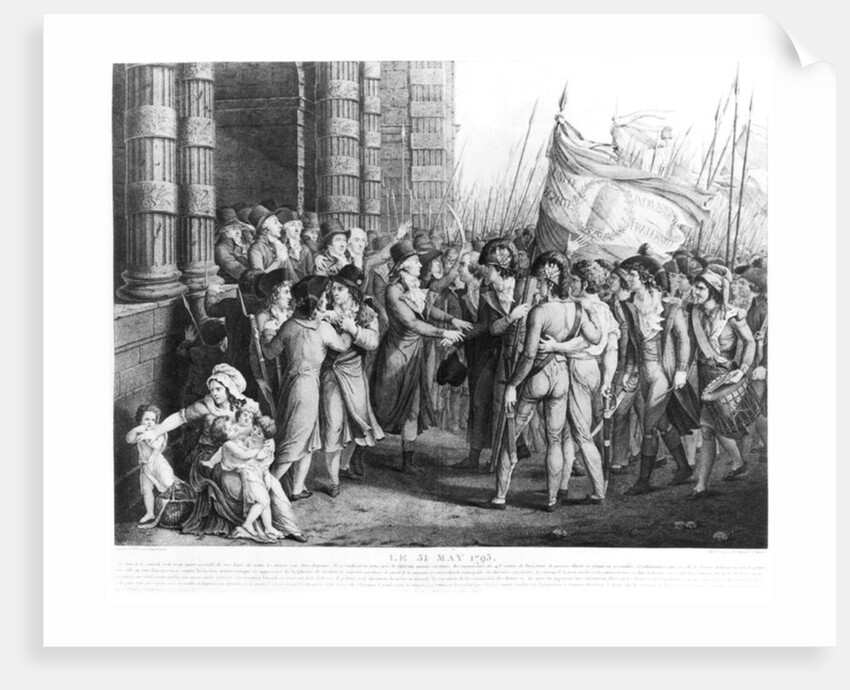 Deputies of the National Convention leaving the Assembly at the Tuileries, 31st May 1793 by Fulchran Jean Harriet