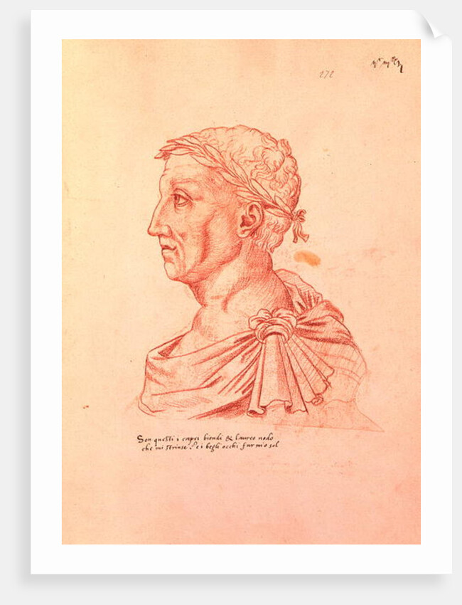 Ms.266 fol.271 v Petrarch by Jacques Le Boucq