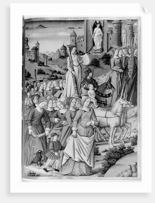 Ms.Fr.594 fol.102 The Triumph of Chastity and Reason by French School