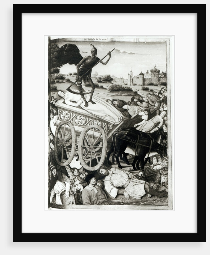 Ms.Fr.594 fol.135 The Triumph of Death from 'Les Triomphes' by Petrarch 1503 by French School