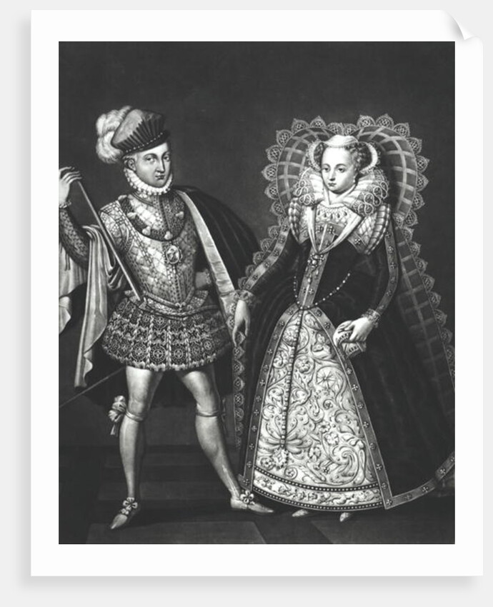 Portrait of Mary Queen of Scots and Henry Stewart, Lord Darnley, 29th June 1565 by English School
