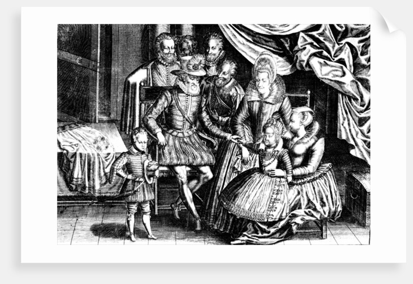 Henri IV King of France with his Family and his Councillors by French School