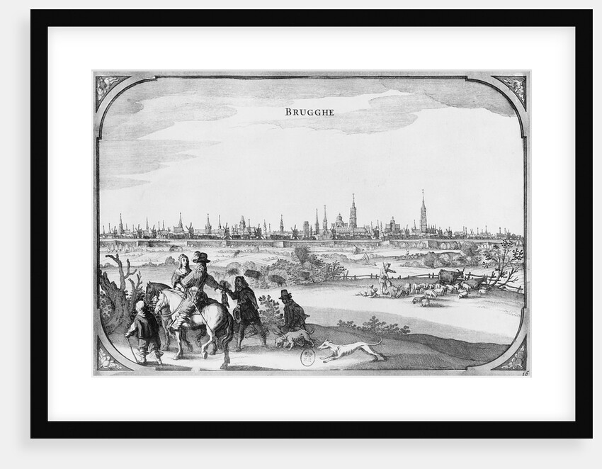 View of Bruges by French School