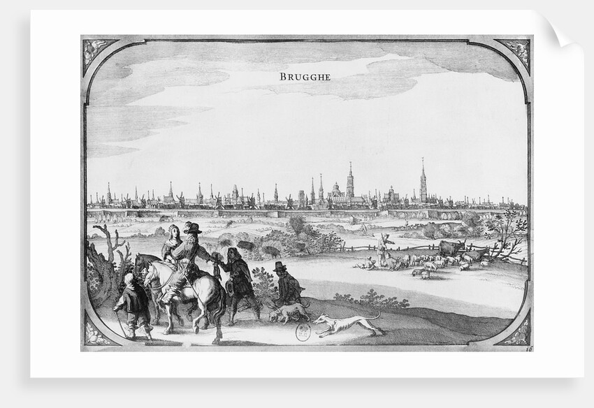 View of Bruges by French School