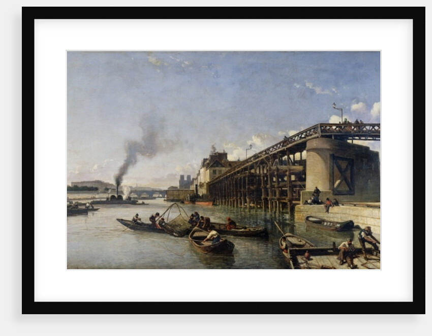 View of Paris, the Seine or l'Estacade, 1853 by Johan-Barthold Jongkind