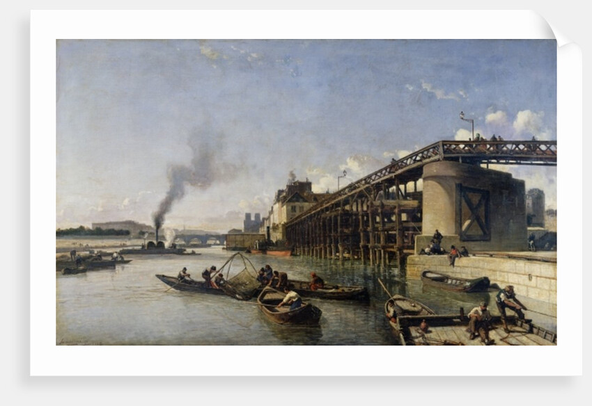 View of Paris, the Seine or l'Estacade, 1853 by Johan-Barthold Jongkind