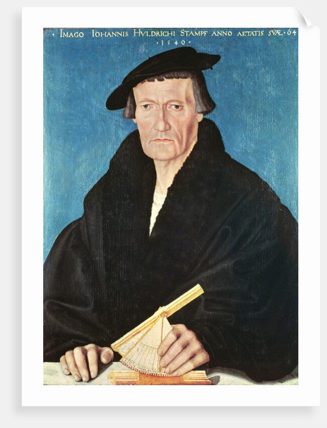 Portrait of Ulrich Stampfer, 1540 by Hans Asper