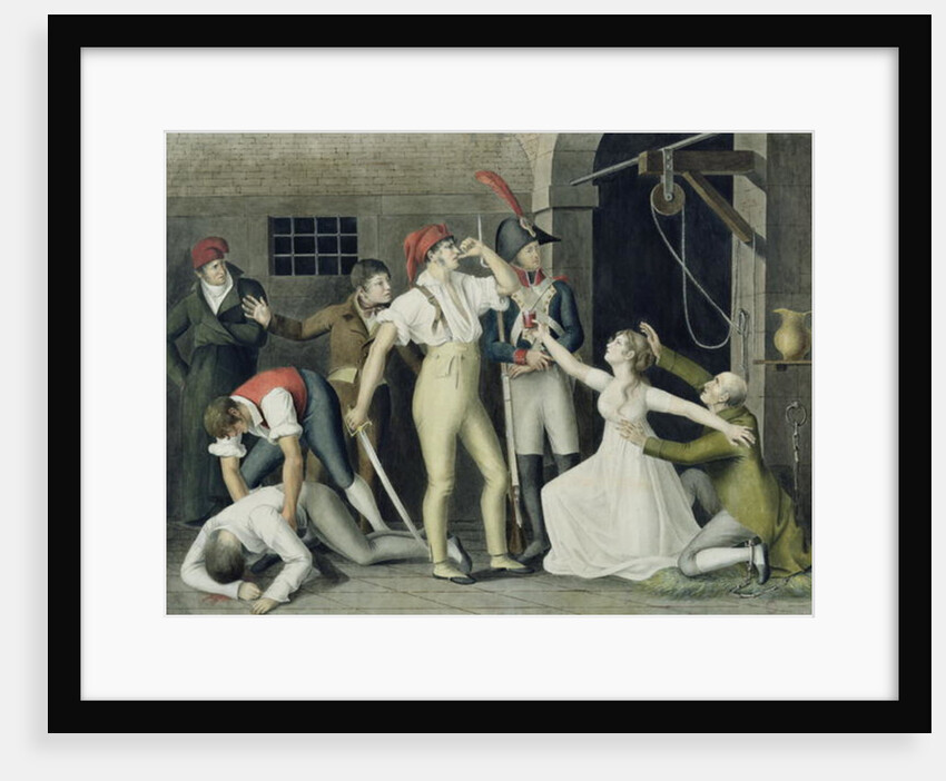 The Filial and Heroic Devotion of Madamemoiselle de Sombreuil in September 1792, c.1800 by French School