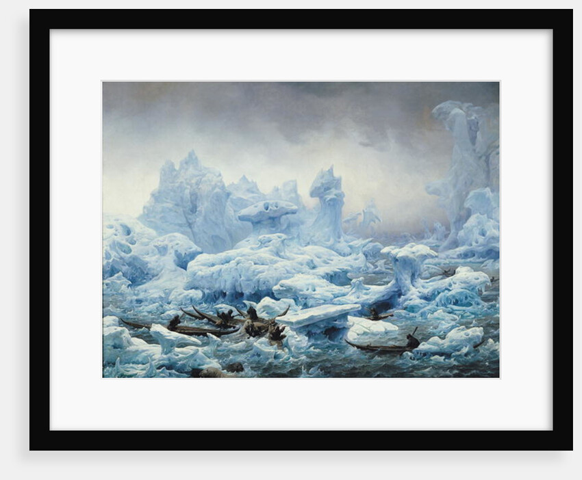 Fishing for Walrus in the Arctic Ocean, 1841 by Francois Auguste Biard