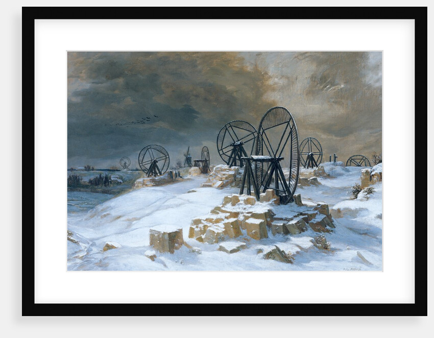 Pits at Gentilly in the Snow, 1879 by Leon Auguste Melle