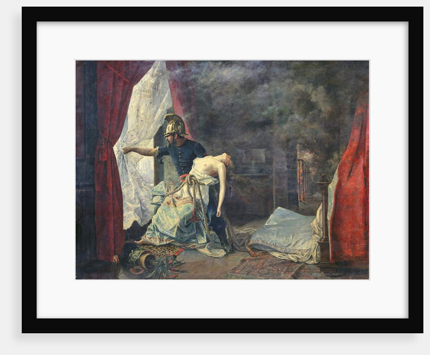 A Rescue in Paris, 1886 by Eugenio Alvarez Dumont