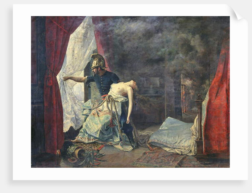 A Rescue in Paris, 1886 by Eugenio Alvarez Dumont