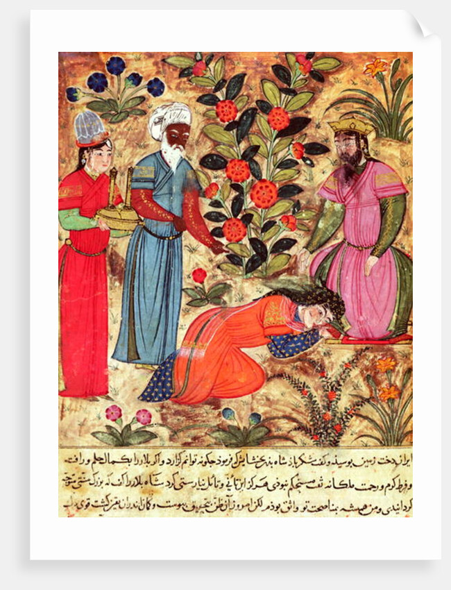 Fol.101 A Woman Beseeching the Sultan by Islamic School
