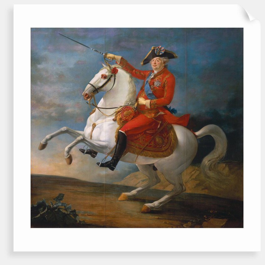 Equestrian Portrait of Louis XVI 1791 by Jean-Baptiste Francois Carteaux