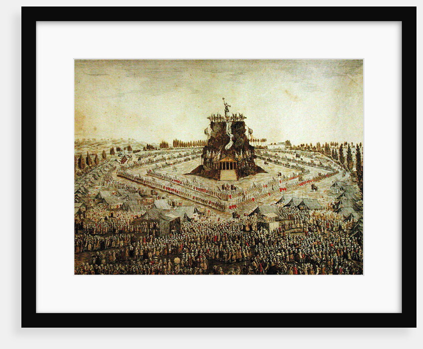 Federal Camp at Lyon, 30th May 1790 by French School