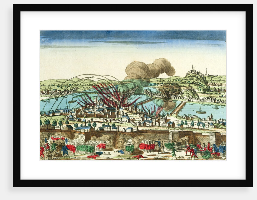 Siege of Lyon, October 1793 by French School