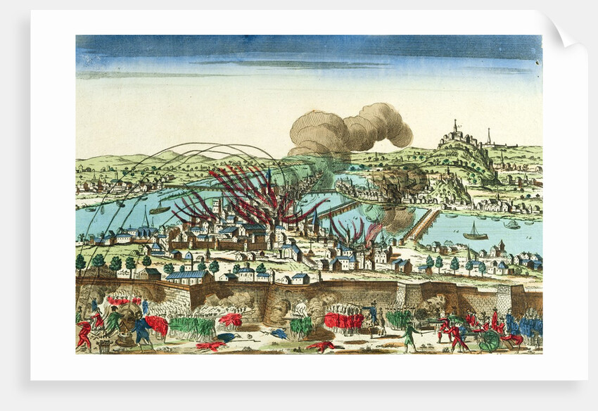 Siege of Lyon, October 1793 by French School