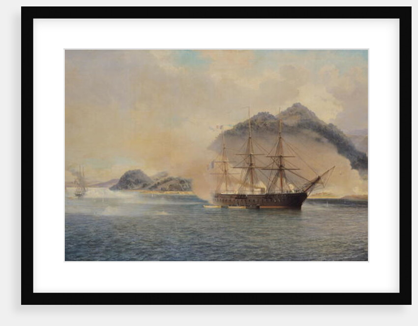 Naval Battle of the Strait of Shimonoseki, 20th July 1863, 1865 by Jean Baptiste Henri Durand-Brager