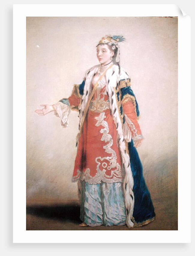 Frankish Woman from Pera, Constantinople, 1738-43 by Jean-Etienne Liotard