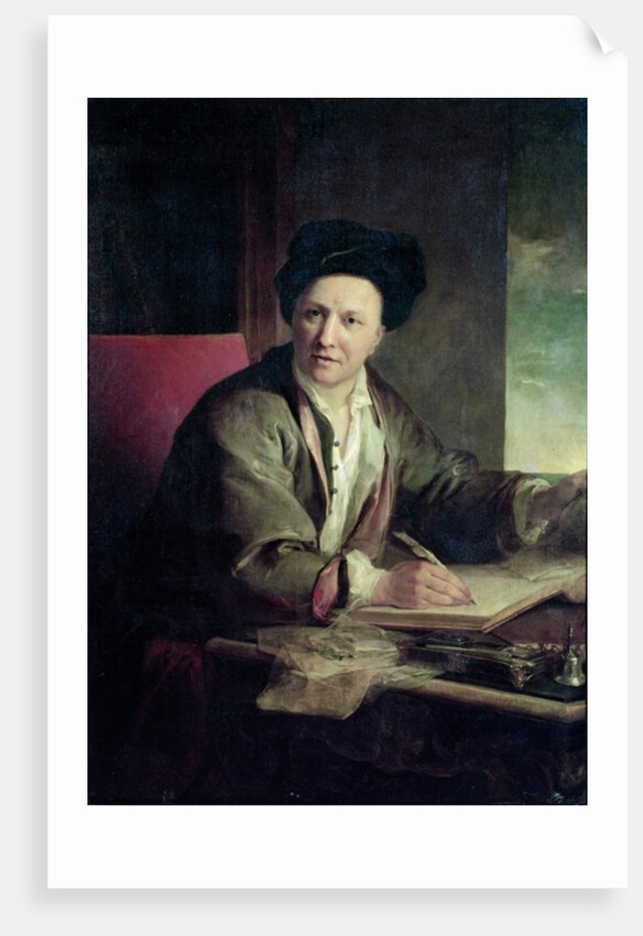 Portrait of Bernard le Bovier de Fontenelle by Jean Baptiste Greuze