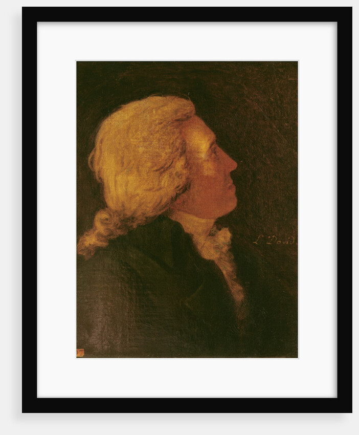 Portrait of Bernard Barere de Vieuzac 1790 by Jacques Louis David