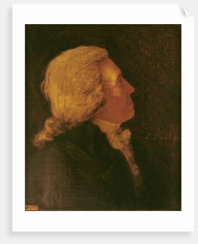 Portrait of Bernard Barere de Vieuzac 1790 by Jacques Louis David