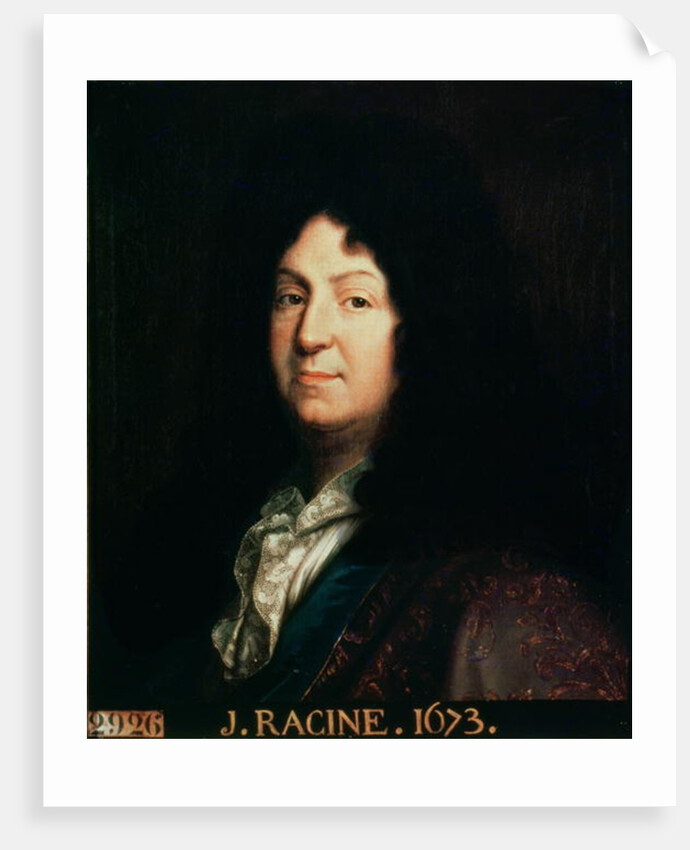 Portrait of Jean Racine copy of an original of 1673, 1698 by Jean Baptiste Santerre