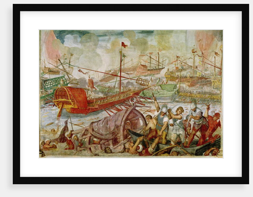 The Battle of Lepanto, October 1571, 1600 by Antonio Vassilacchi