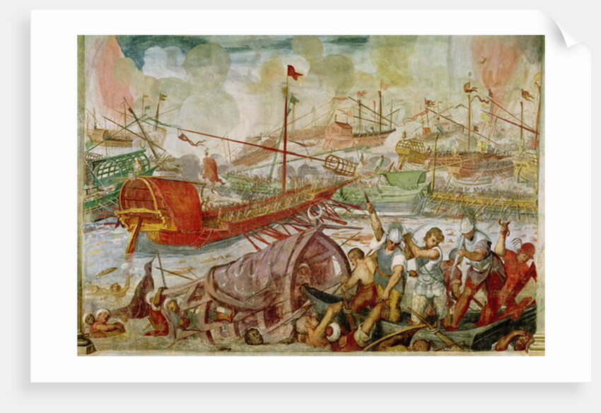 The Battle of Lepanto, October 1571, 1600 by Antonio Vassilacchi