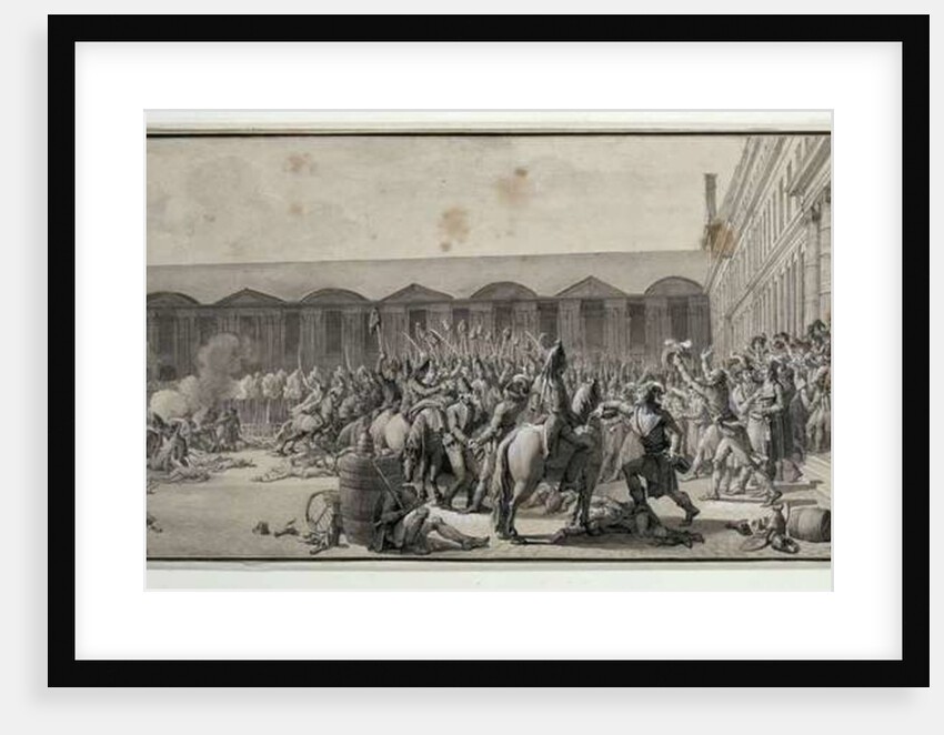 Defence of the National Convention in the Place du Carrousel, 12 Vendemiaire An IV by Jean Jacques Francois Le Barbier