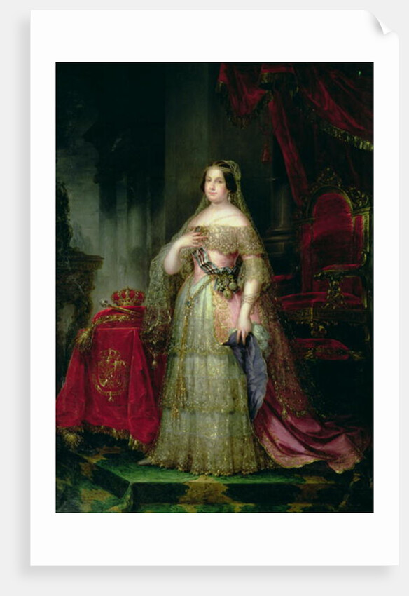 Queen Isabella II of Spain, 19th century by Jose Gutierrez de la Vega