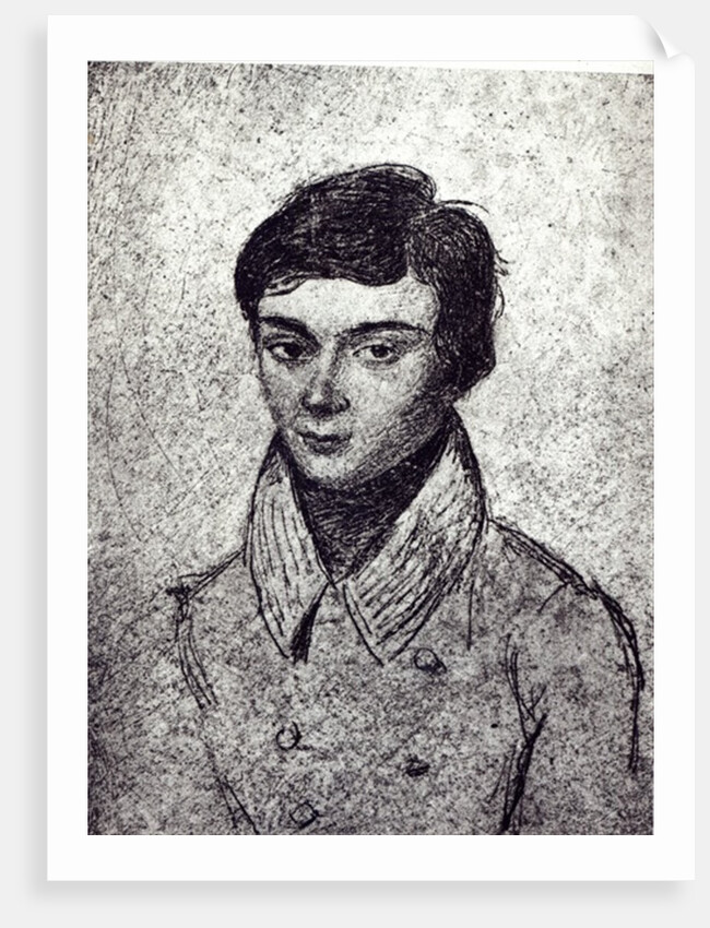 Portrait of Evariste Galois by French School