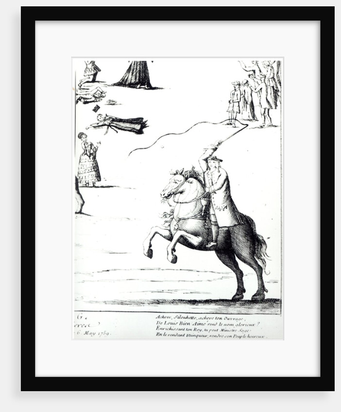 Etienne de Silhouette against the Farmers General by French School