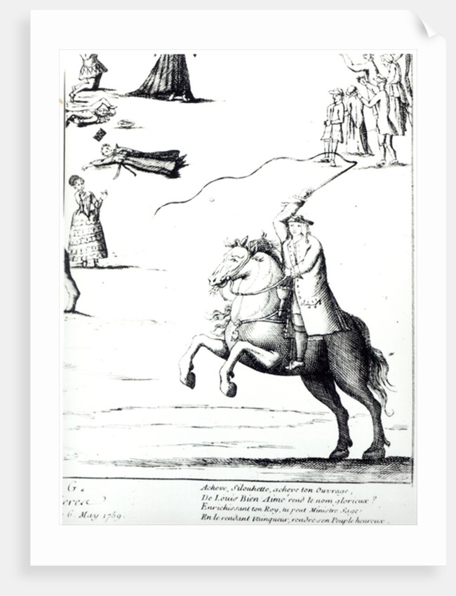 Etienne de Silhouette against the Farmers General by French School