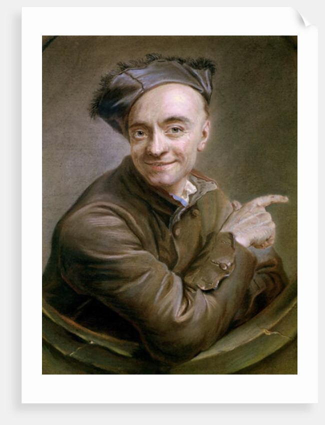 Self Portrait with the bull's-eye, 1737 by Maurice Quentin de la Tour