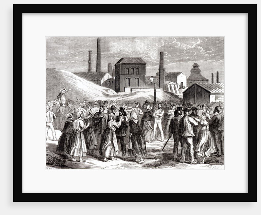 Women Demonstrating at the Le Creusot coal mine in April 1870 by Jules Pelcoq