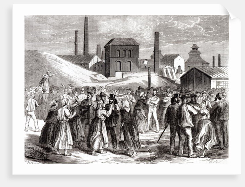 Women Demonstrating at the Le Creusot coal mine in April 1870 by Jules Pelcoq