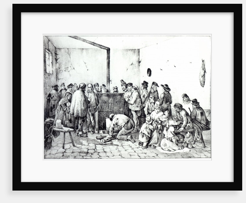 The Public Warming Room in Paris, 1840 by Victor Adam